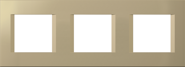 Рамка 2+2+2 мод. цвят Злато мат Modul TEM