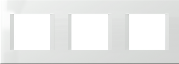Рамка 2+2+2 мод. цвят Бял гланц Modul TEM