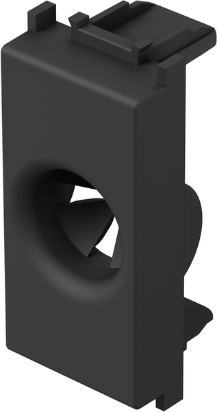 Кабелен изход 1 мод. цвят Черен мат Modul TEM