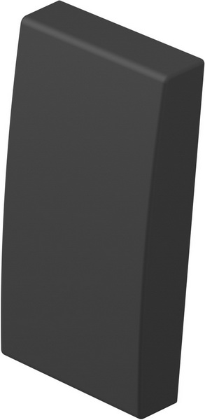 Лицев панел ключ/бутон 1 мод. цвят Черен мат Modul TEM