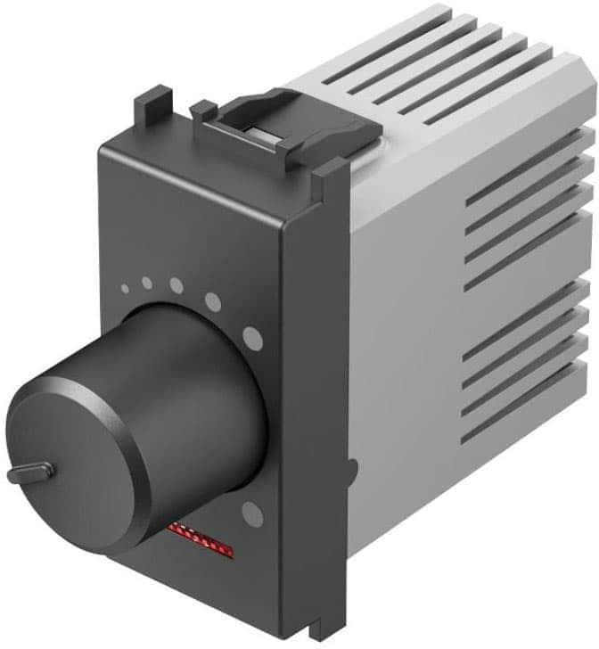 Димер ротативен 1-10V 180VA 1 мод. цвят Черен мат Modul TEM