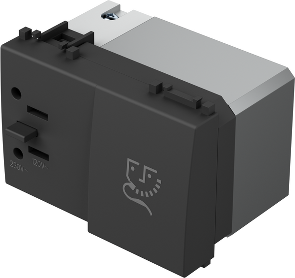 Контакт за самобръсначка 3 мод. цвят Черен мат Modul TEM