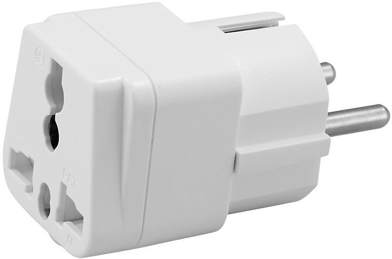 Адаптер Мултистандарт към контакт Шуко Commel