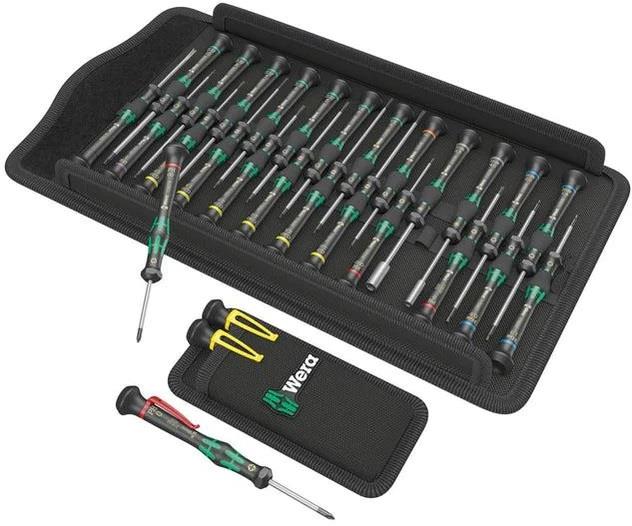 Комплект отвертки, 6x шлиц, 3x PH, 8x TX, 4x Hex, 1x mx, 2x за гайки и 1x за чип, Big Pack 2 Kraftform Micro Wera /изчерпване/