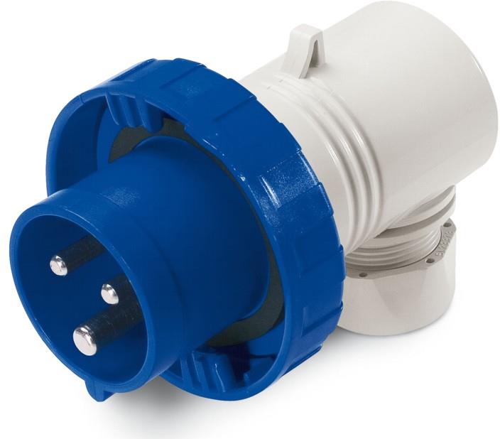 Промишлен щепсел 2P+Е 16A 250V IP66/67, 6h серия Eureka подвижен, 90гр. Scame