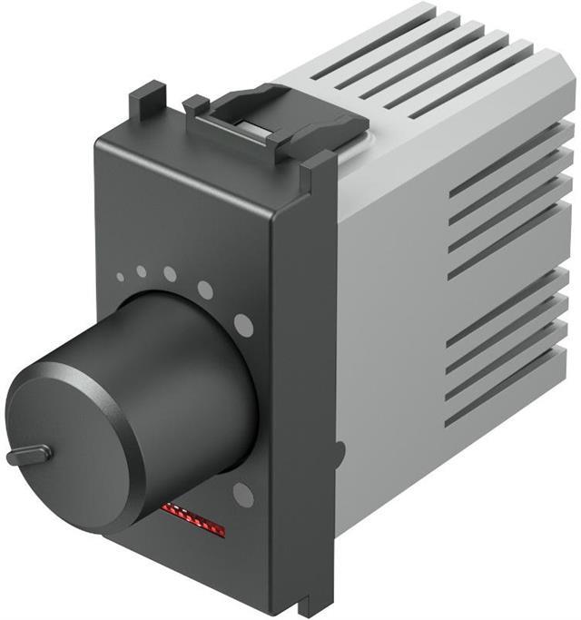 Димер ротативен 1-10V 180VA 1 мод. цвят Антрацит Modul TEM