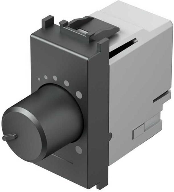 Димер ротативен R=0-60W LED=0-60VA 1 мод. цвят Антрацит Modul TEM