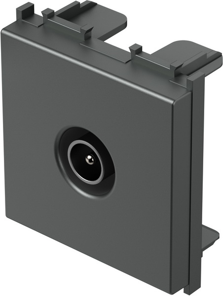 Розетка TV индивидуална 0db 2 мод. цвят Антрацит Modul TEM