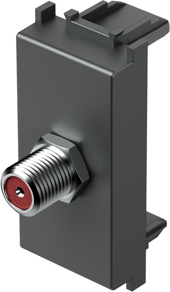 Розетка SAT индивидуална 0db 1 мод. цвят Антрацит Modul TEM