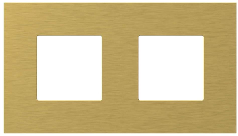Рамка 2+2 мод. цвят Злато Modul Edge TEM