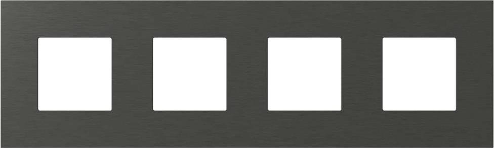 Рамка 2+2+2+2 мод. цвят Антрацит Modul Edge TEM