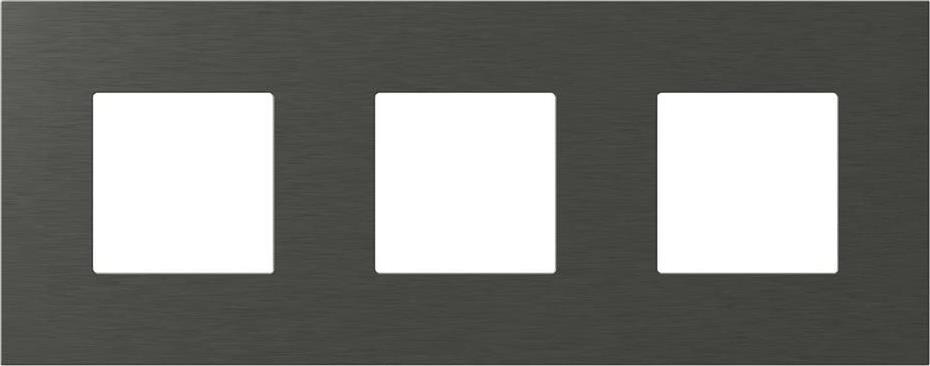 Рамка 2+2+2 мод. цвят Антрацит Modul Edge TEM