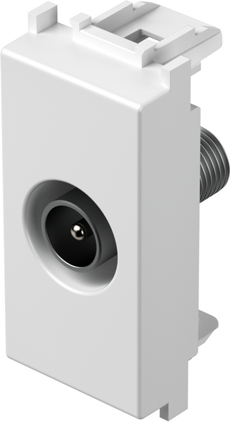 Розетка TV индивидуална 0db 1 мод. цвят Бял мат Modul TEM