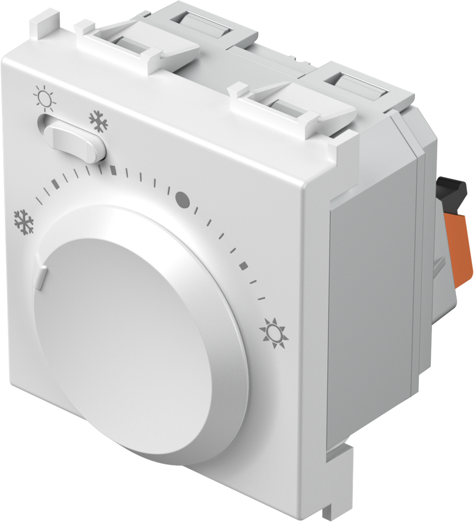 Термостат 5-30°C 230V max 1.5А 2 мод. цвят Бял мат Modul TEM