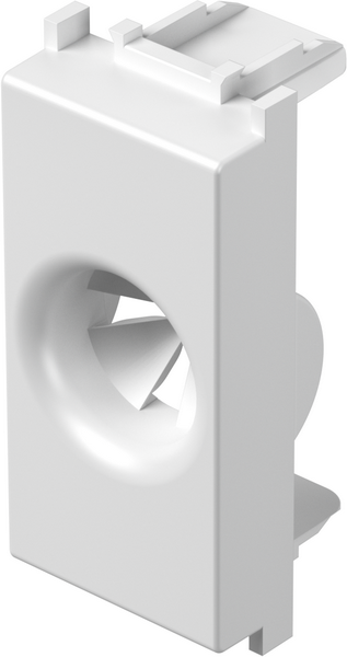 Кабелен изход 1 мод. цвят Бял гланц Modul TEM