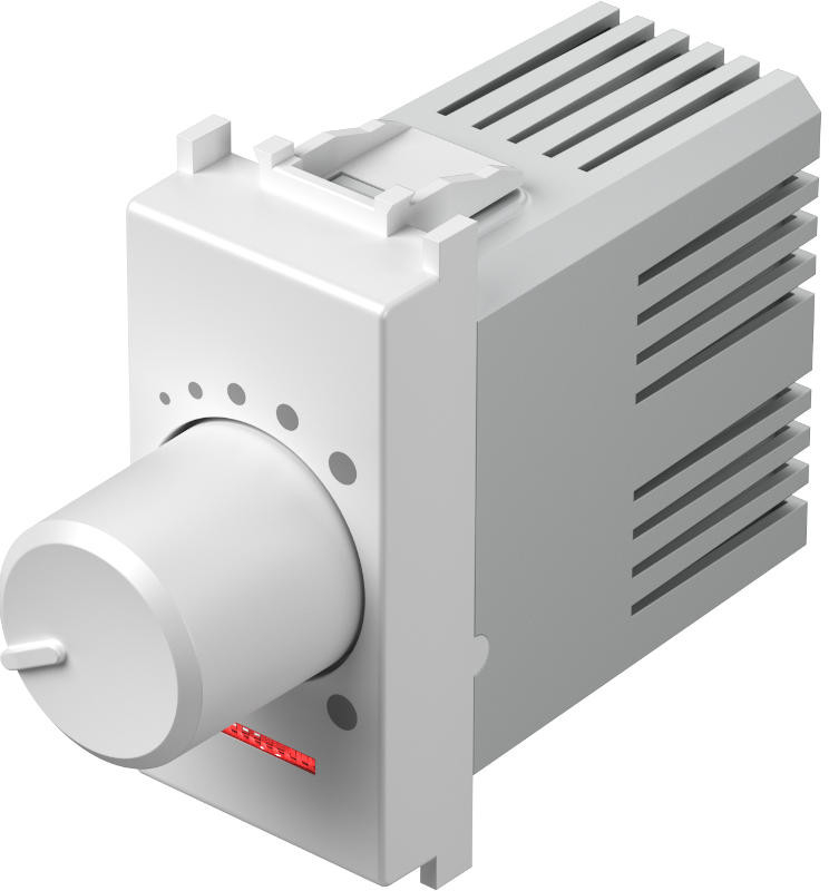 Димер ротативен 1-10V 180VA 1 мод. цвят Бял гланц Modul TEM