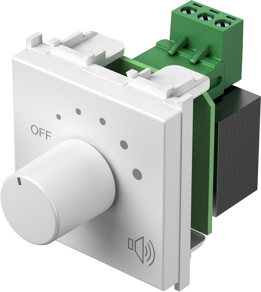 Атенюатор 100V 35W 2 мод. цвят Бял гланц Modul TEM