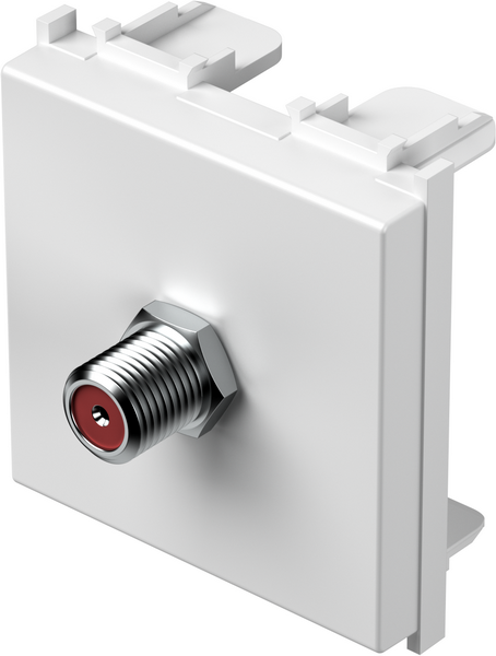 Розетка SAT индивидуална 0db 2 мод. цвят Бял мат Modul TEM
