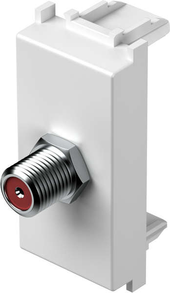 Розетка SAT индивидуална 0db 1 мод. цвят Бял мат Modul TEM