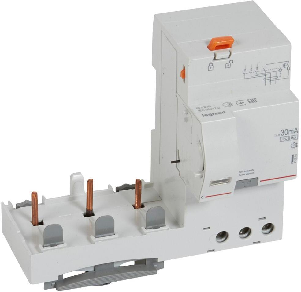 Допълнителен ДТЗ модул 3P 63A 30mA тип F DX3 Legrand