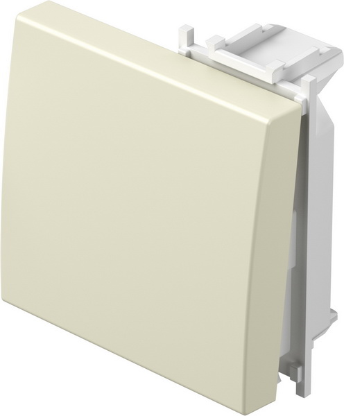 Лицев панел ключ/бутон 2 мод. цвят Крем гланц Modul TEM