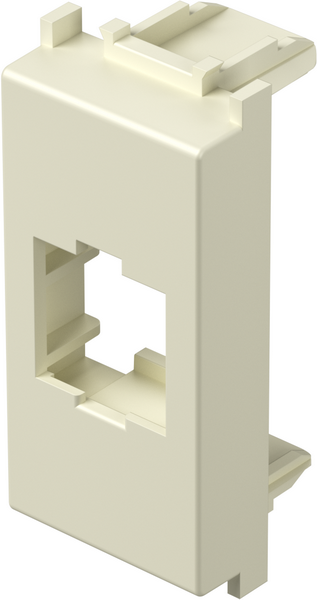 Лицев панел RJ45 Keystone 1 мод. цвят Крем гланц Modul TEM