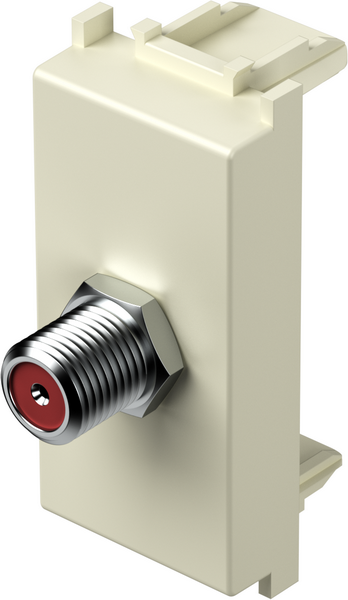 Розетка SAT индивидуална 0db 1 мод. цвят Крем гланц Modul TEM