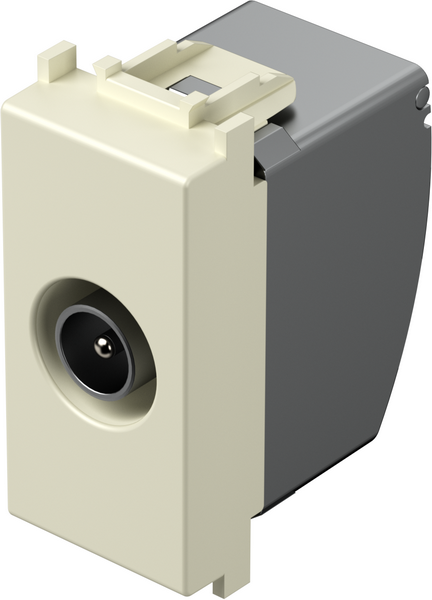 Розетка TV преходна 10db 1 мод. цвят Крем гланц Modul TEM