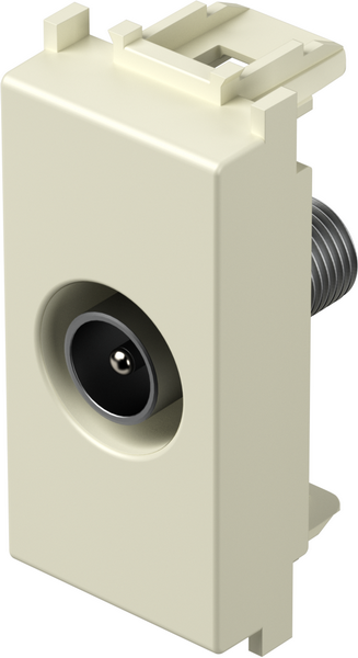 Розетка TV индивидуална 0db 1 мод. цвят Крем гланц Modul TEM