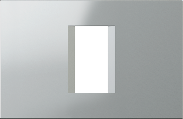 Рамка 1/3 мод. цвят Сребро мат Modul TEM