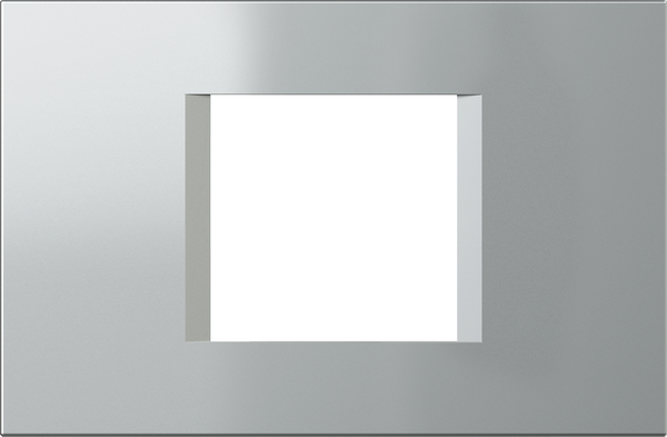 Рамка 2/3 мод. цвят Сребро мат Modul TEM