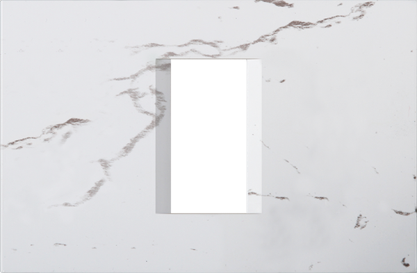 Рамка 1/3 мод. цвят Бял камък Modul TEM