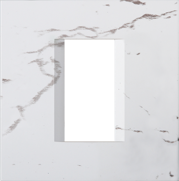 Рамка 1/2 мод. цвят Бял камък Modul TEM