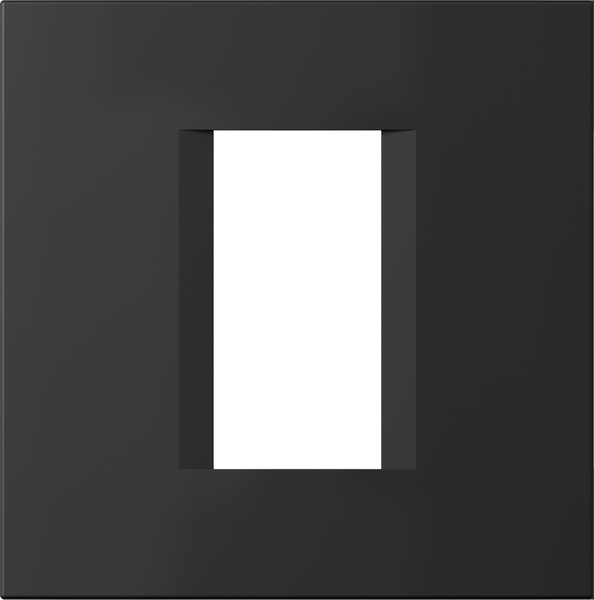 Рамка 1/2 мод. цвят Черен мат Modul TEM