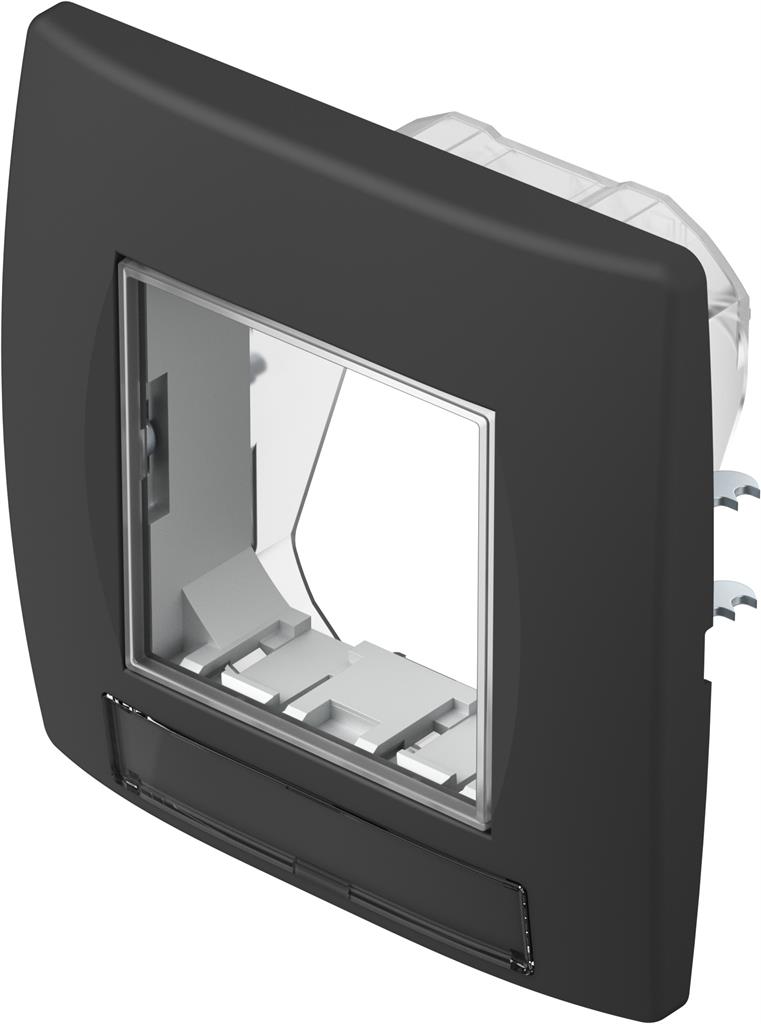 Рамка 2 мод. IP44 за контакти цвят Черен мат Modul TEM