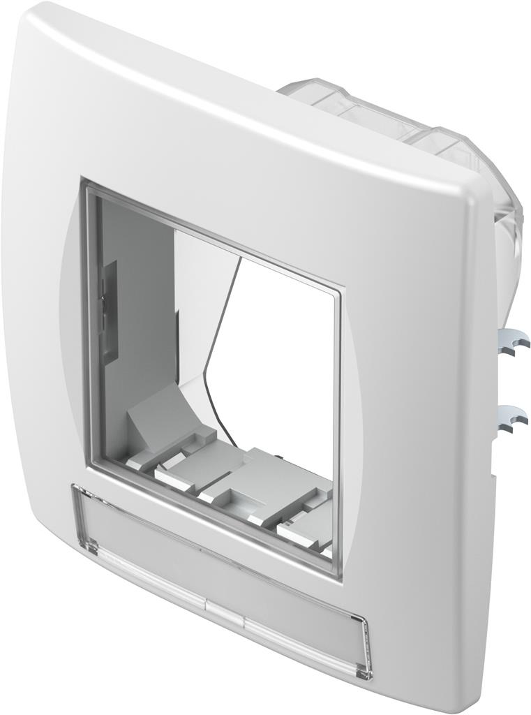 Рамка 2 мод. IP44 за контакти цвят Бял мат Modul TEM