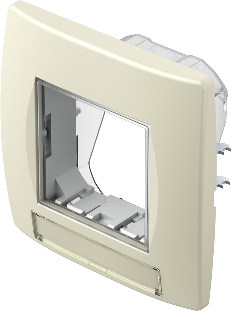Рамка 2 мод. IP44 за контакти цвят Крем гланц Modul TEM