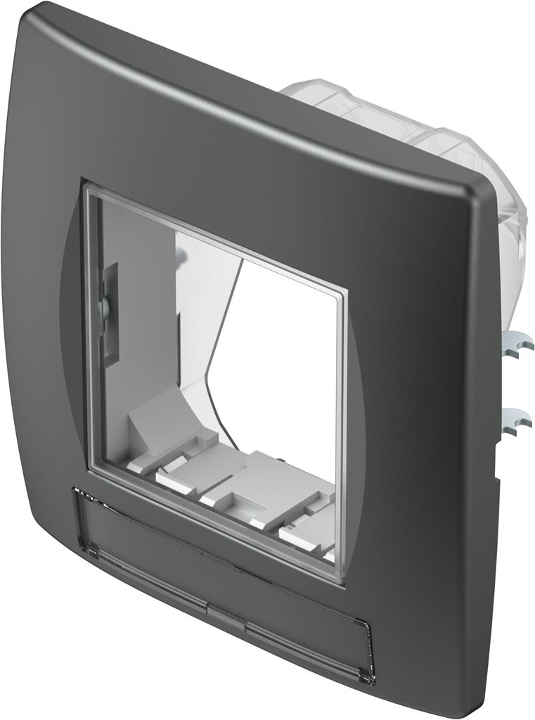 Рамка 2 мод. IP44 за контакти цвят Антрацит Modul TEM
