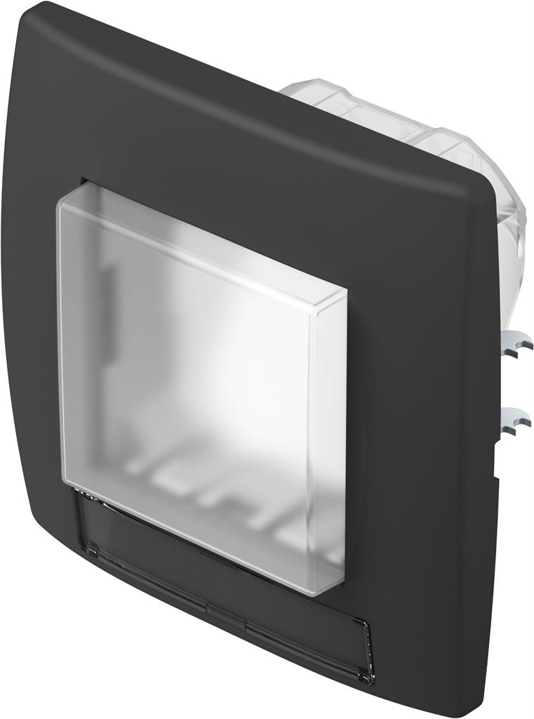 Рамка 2 мод. IP44 за ключове цвят Черен мат Modul TEM