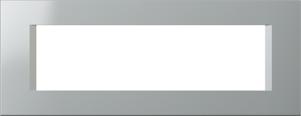 Рамка 7 мод. цвят Сребро мат Modul TEM