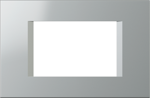 Рамка 3 мод. цвят Сребро мат Modul TEM