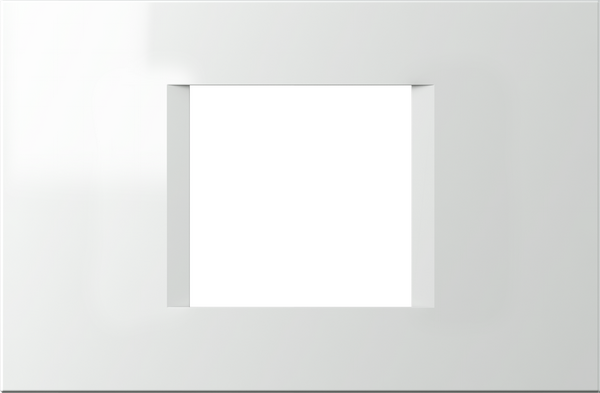 Рамка 2/3 мод. цвят Бял гланц Modul TEM