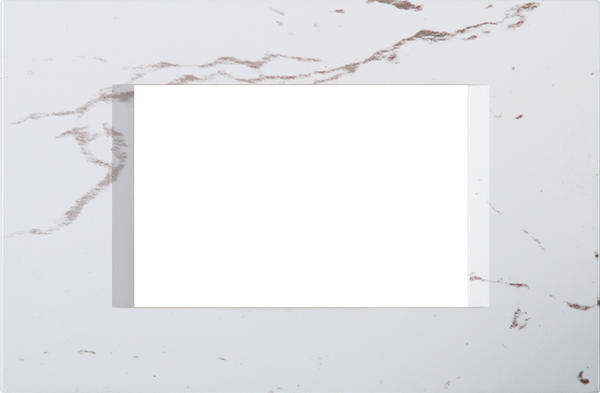 Рамка 3 мод. цвят Бял камък Modul TEM