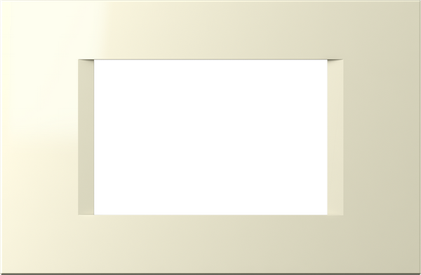 Рамка 3 мод. цвят Крем гланц Modul TEM