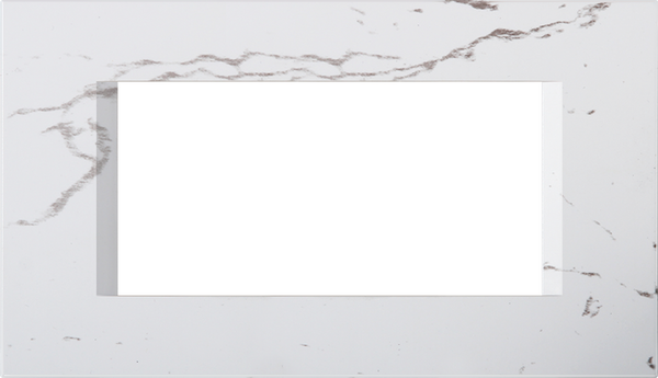 Рамка 4 мод. цвят Бял камък Modul TEM