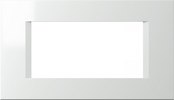 Рамка 4 мод. цвят Бял мат Modul TEM