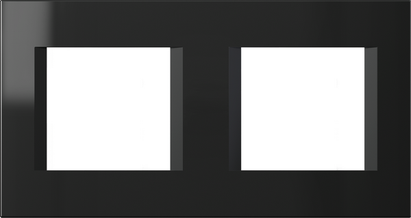 Рамка 2+2 мод. цвят Черен гланц Modul TEM