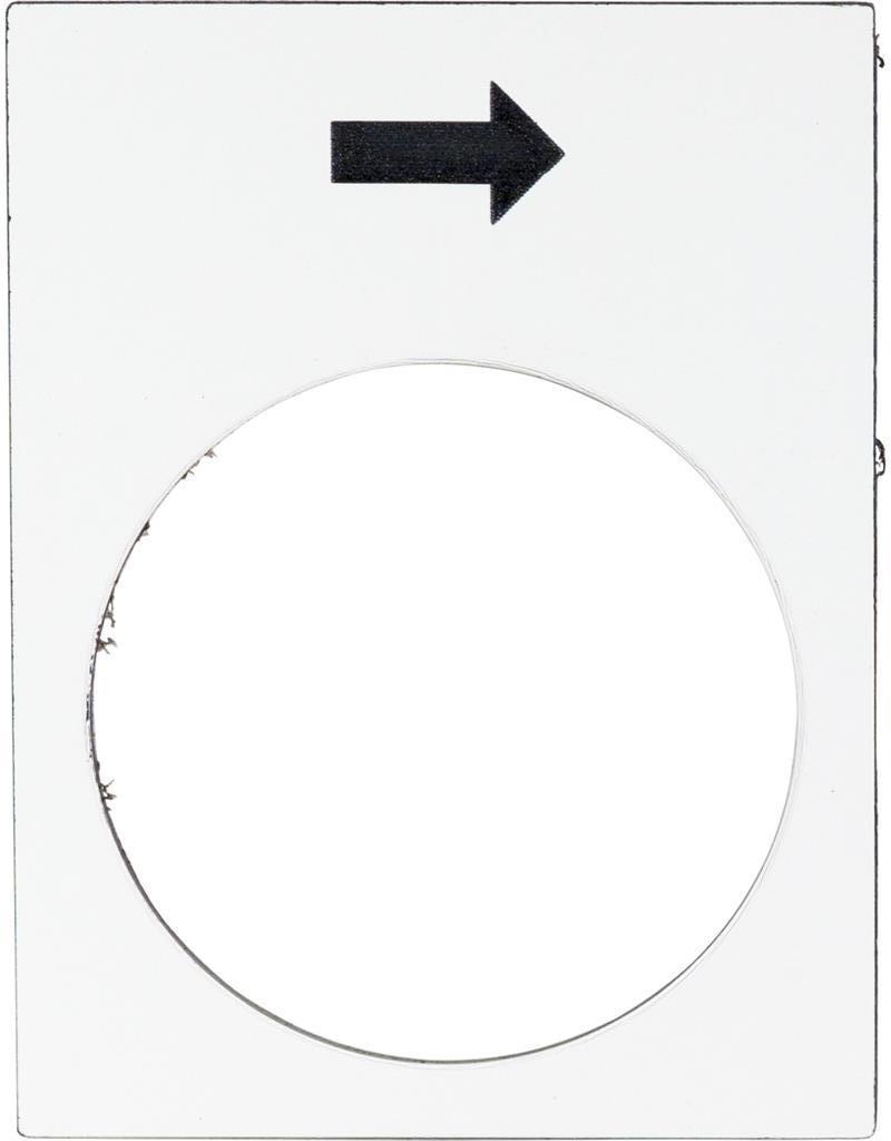 Основа за етикети 30х40мм бяла с надпис → SE