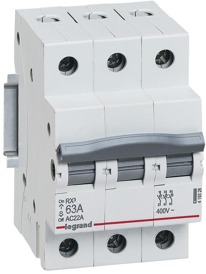 Товаров прекъсвач /шалтер/ RX3-IS 63A 3P 3 мод. Legrand