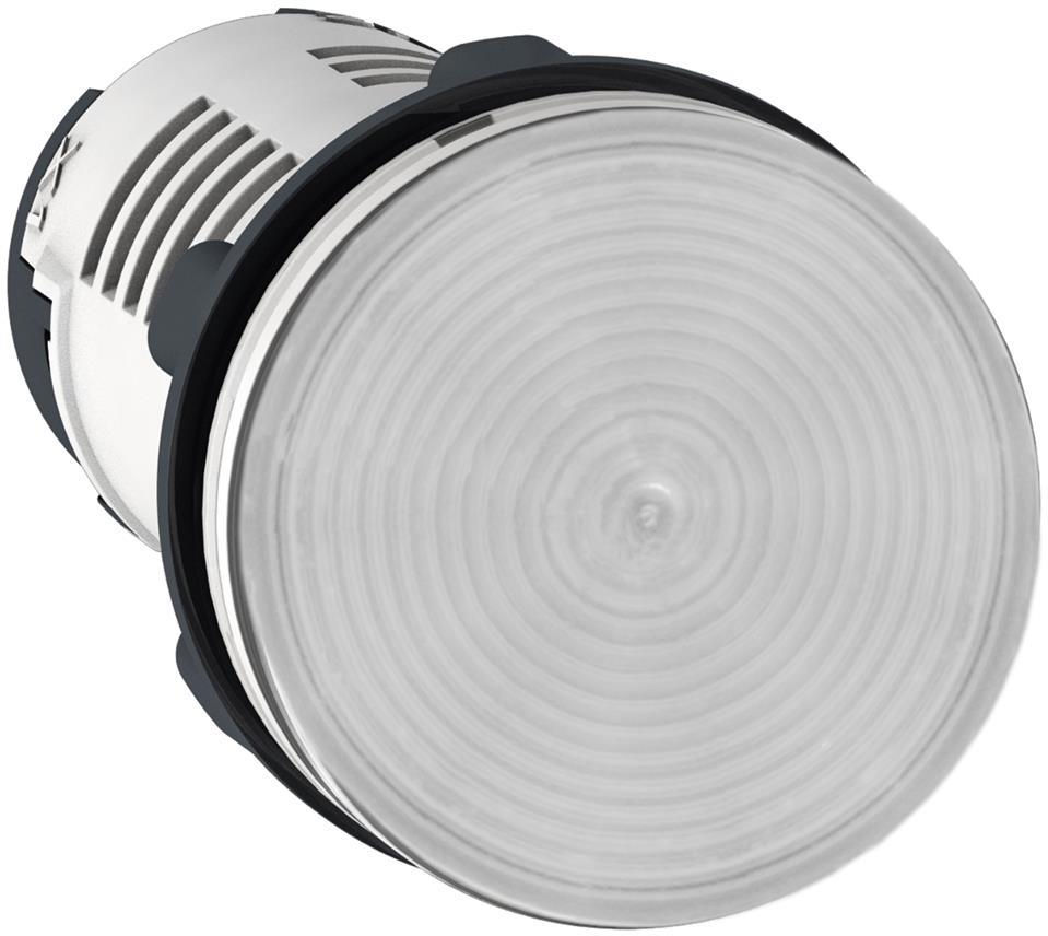 Сигнална лампа LED монолитна бяла 24Vac/dc Ø22mm XB7 SE